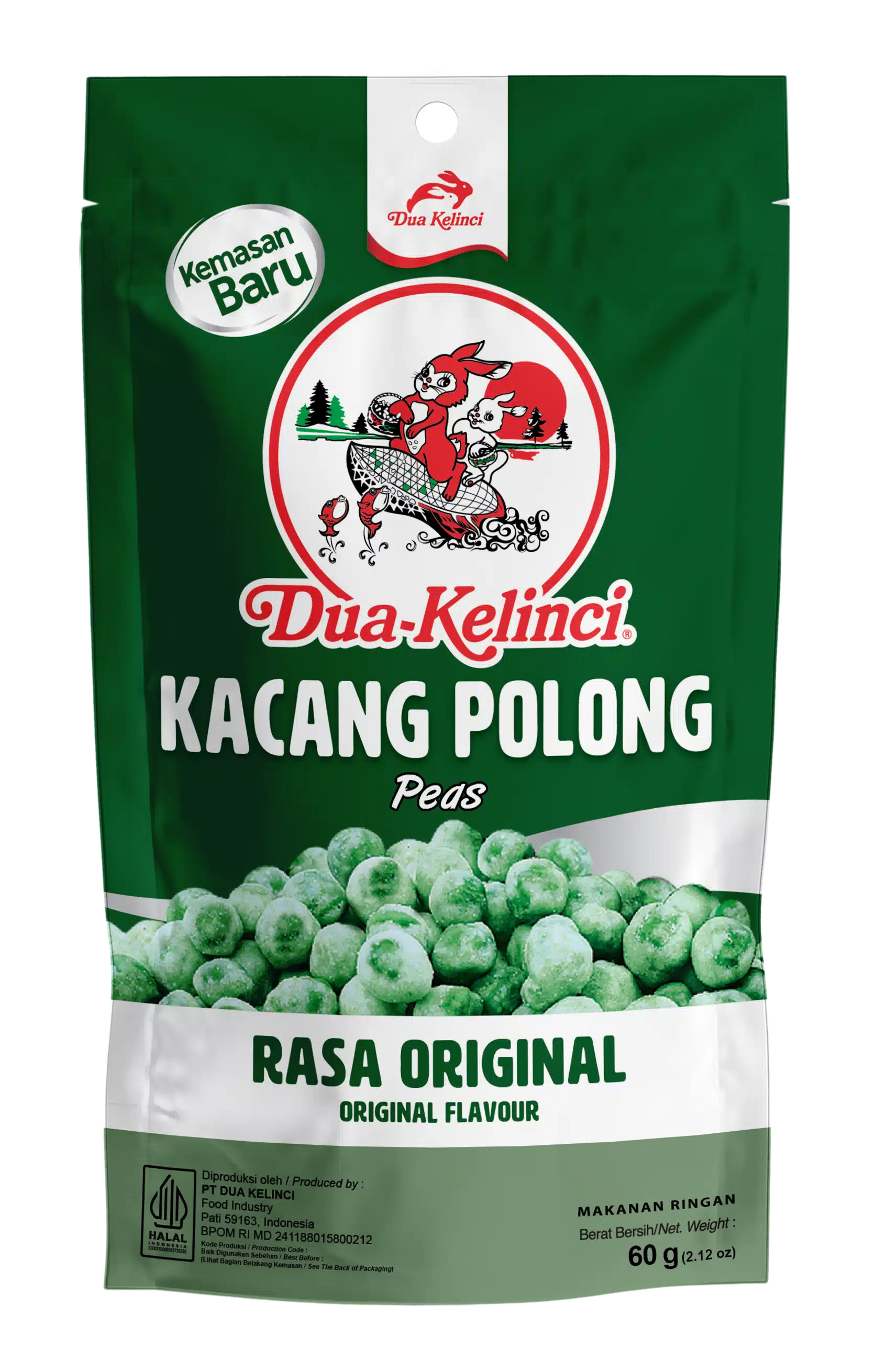 Dua Kelinci Kacang Polong 60G