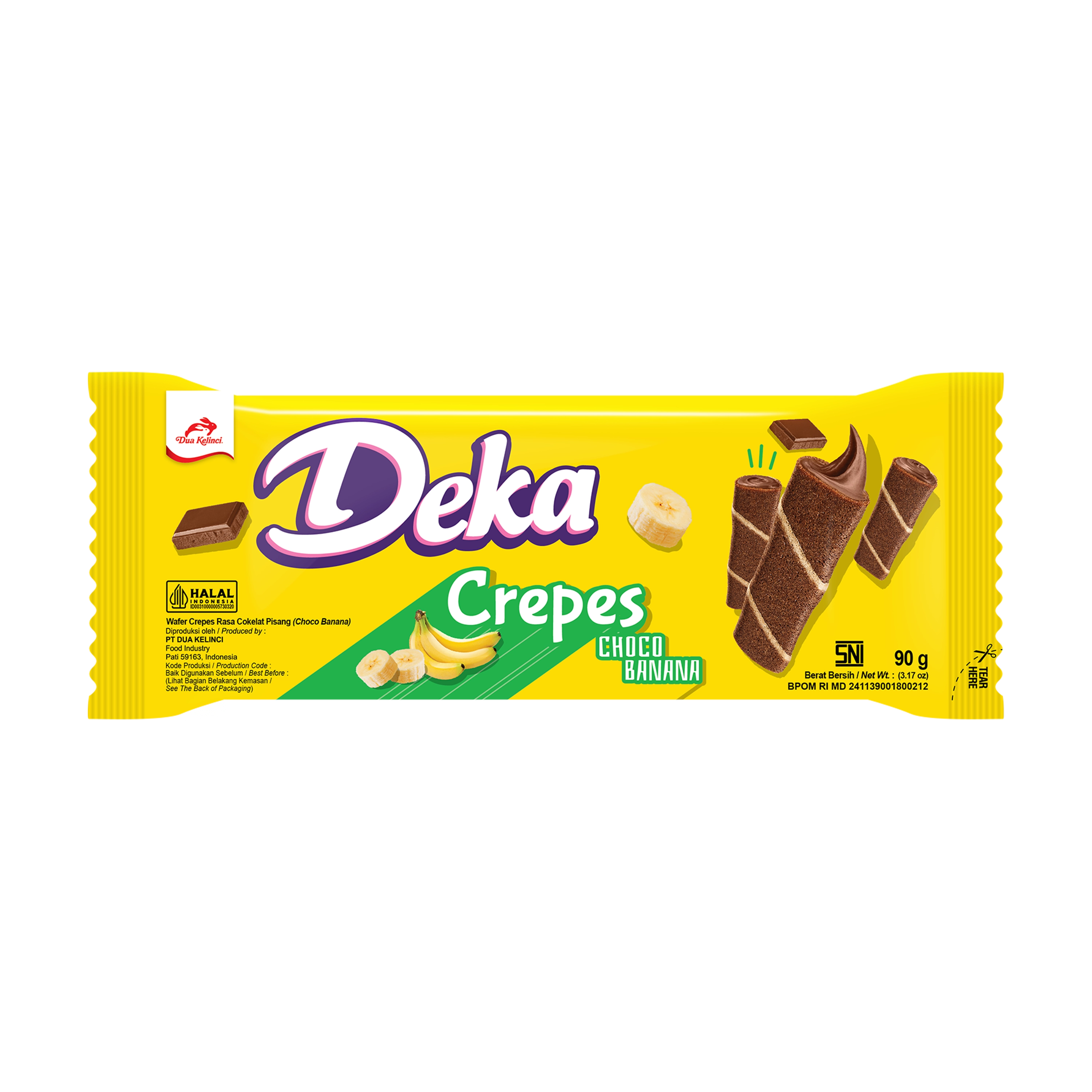 Dekat Etiket Crepes Choco Banana 90g