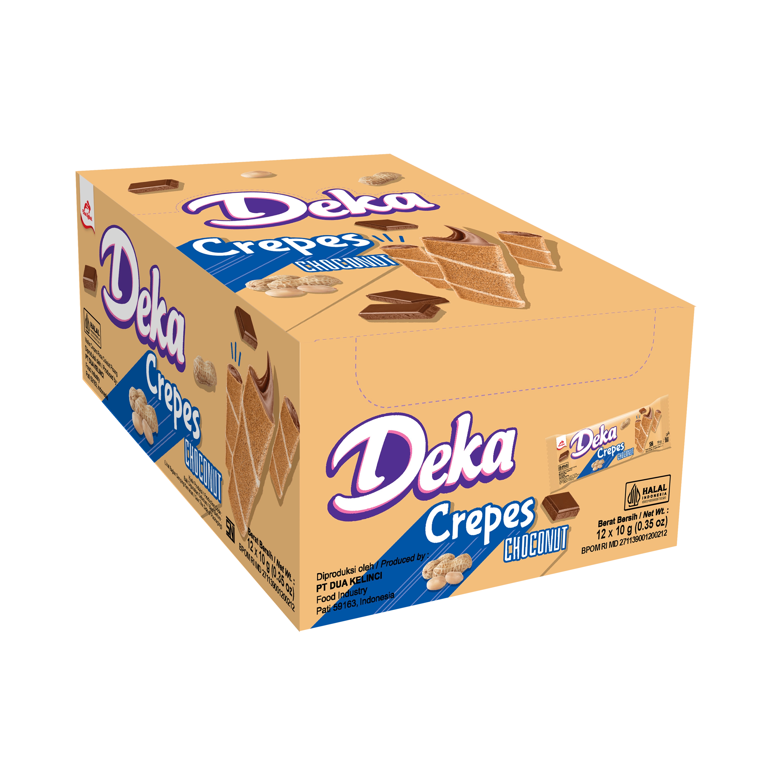 Deka Inner Box Crepes Choco Nut 10g