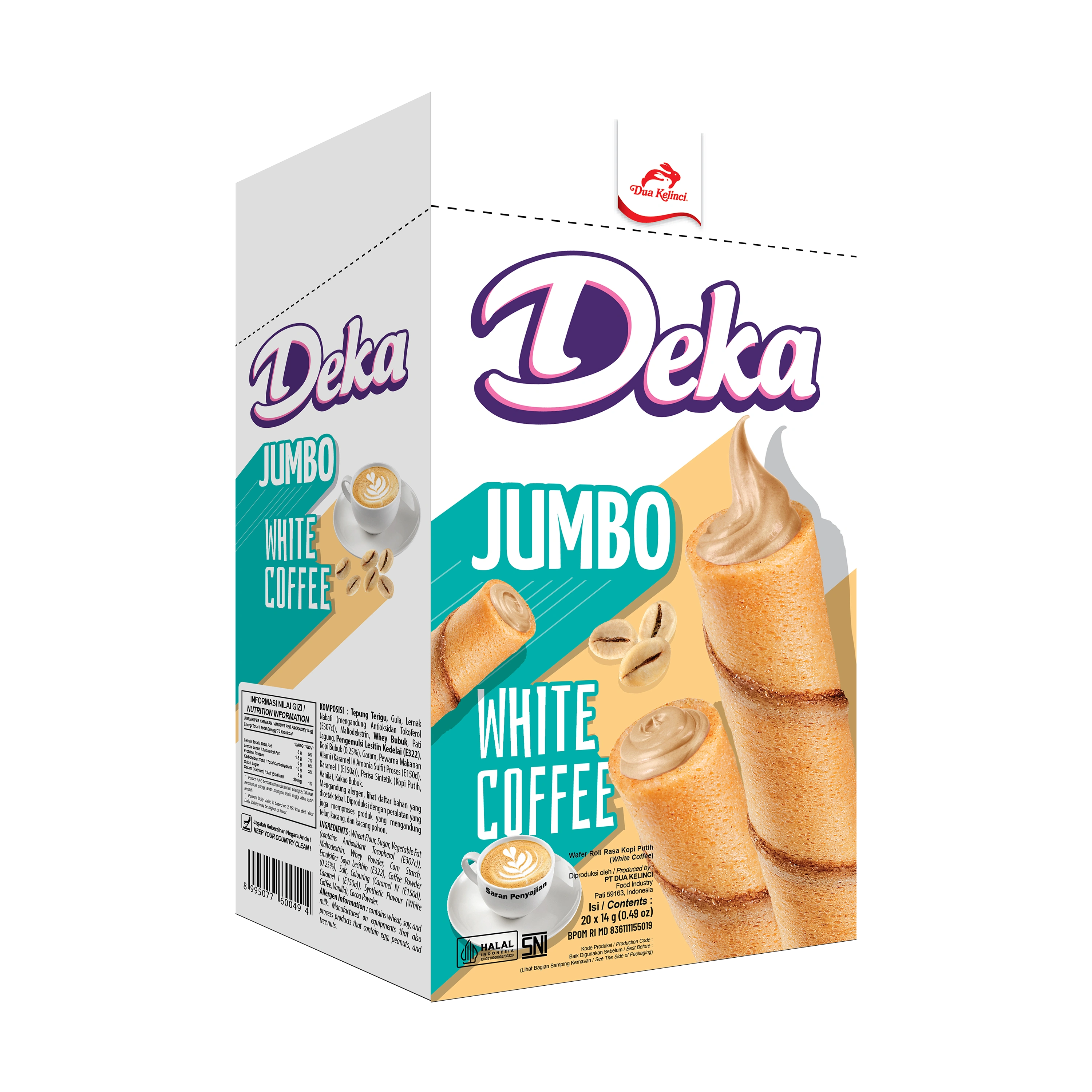 Deka Inner Box Jumbo White Coffee 14g