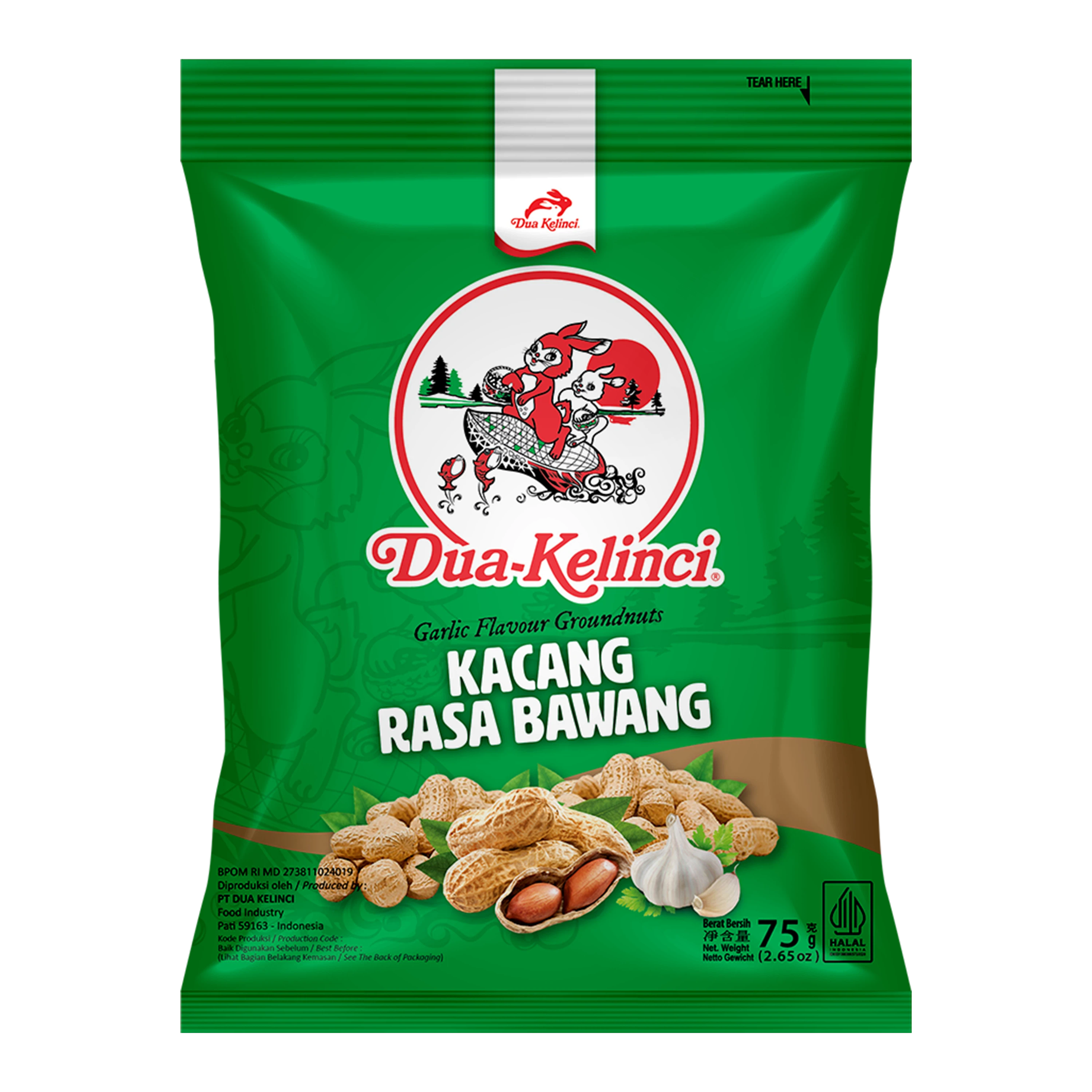 Dua Kelinci Kacang Bawang 75G