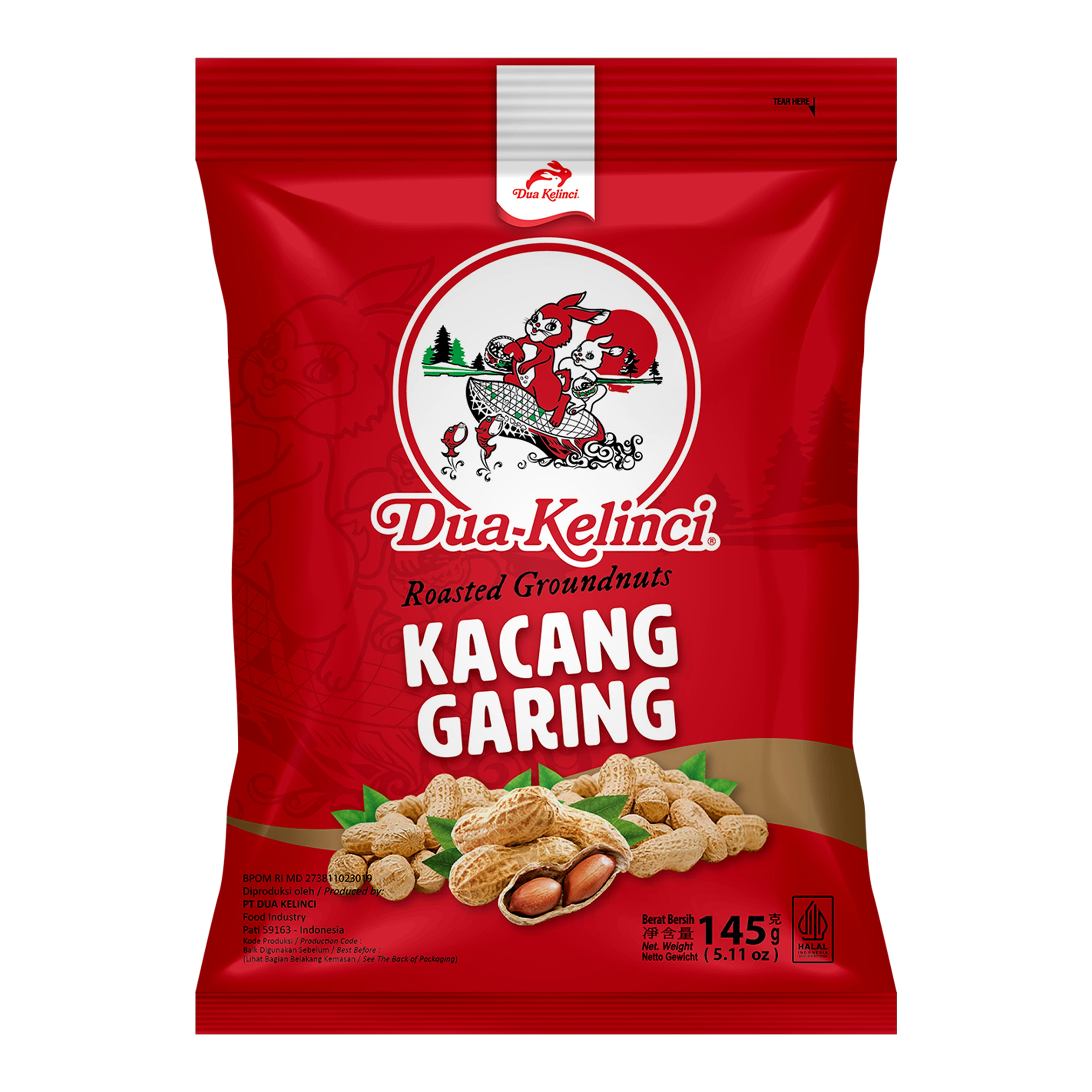 Dua Kelinci Kacang Garing 145G