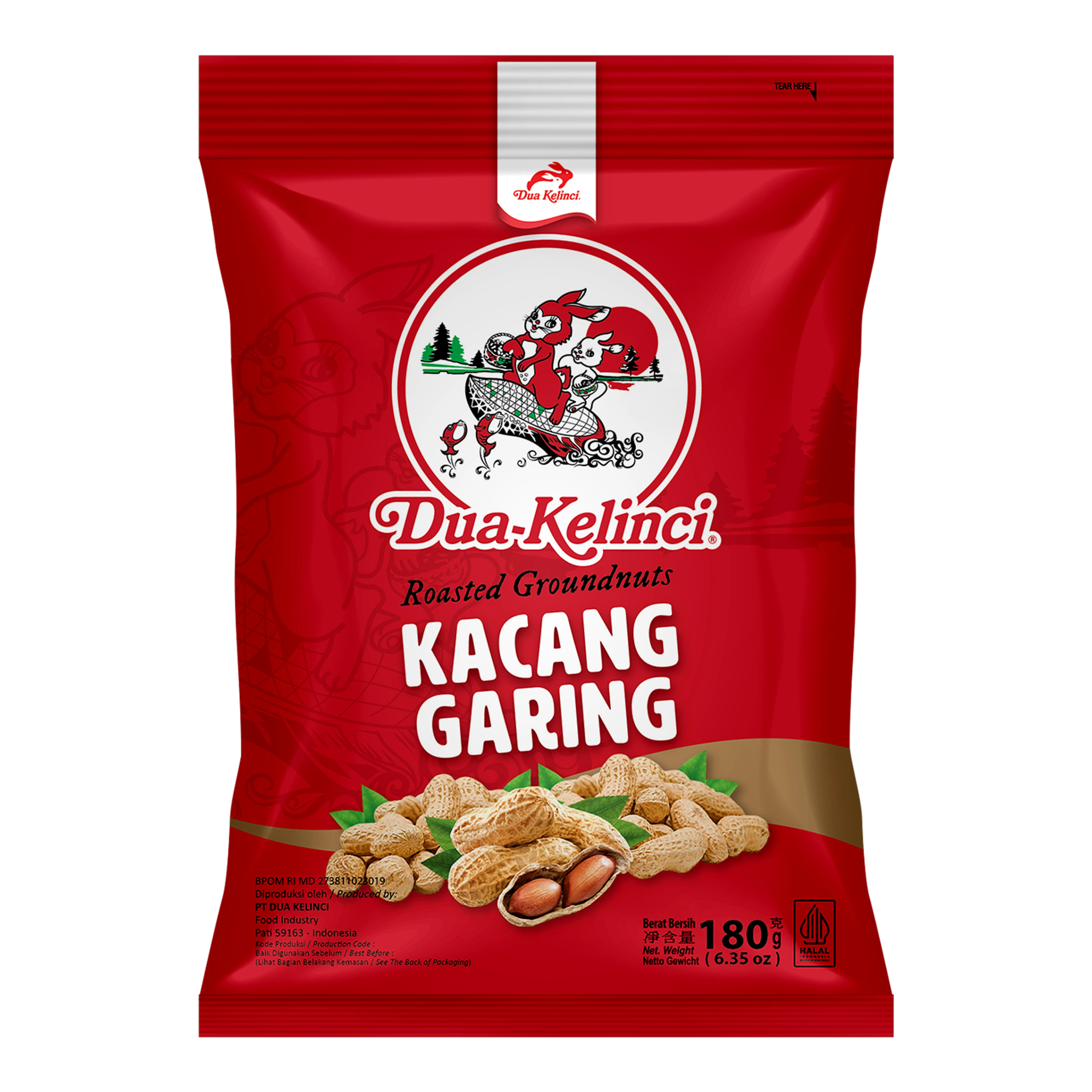 Dua Kelinci Kacang Garing 180G