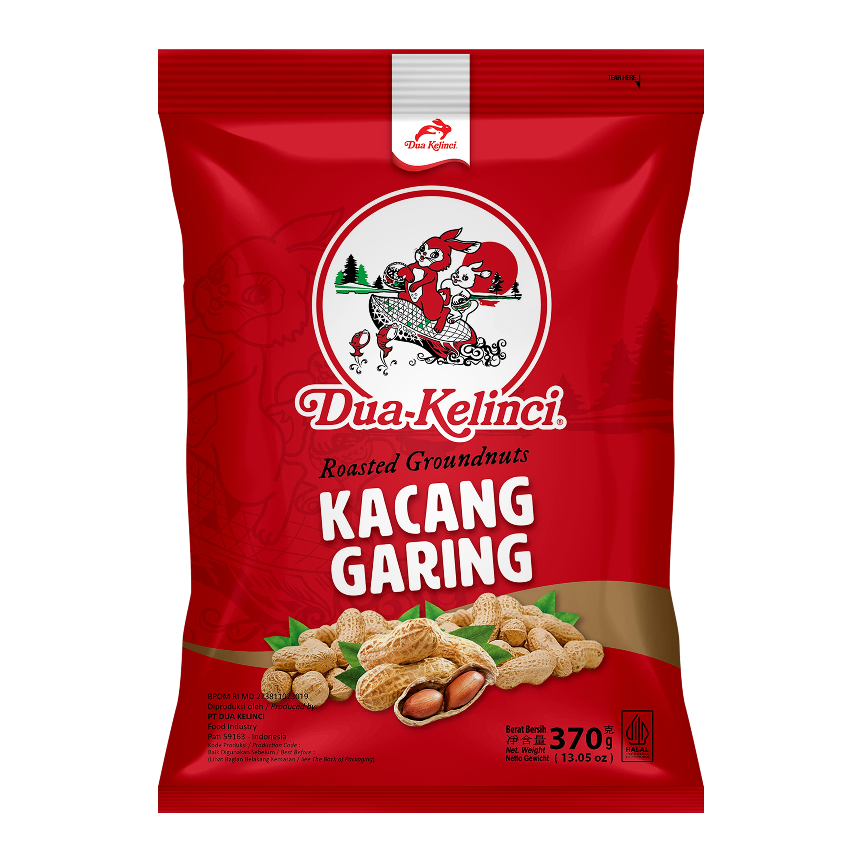 Dua Kelinci Kacang Garing 370G