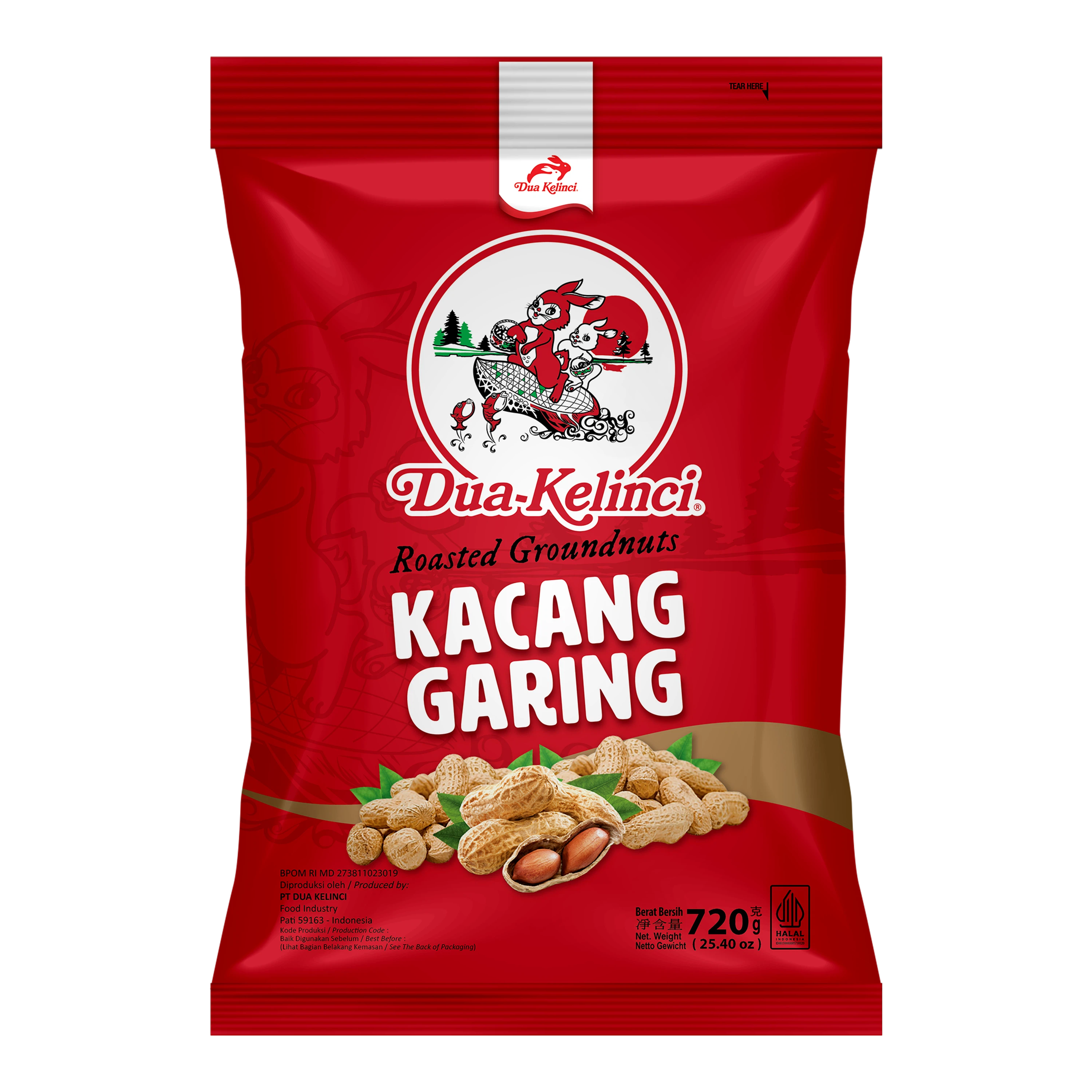 Dua Kelinci Kacang Garing 720G