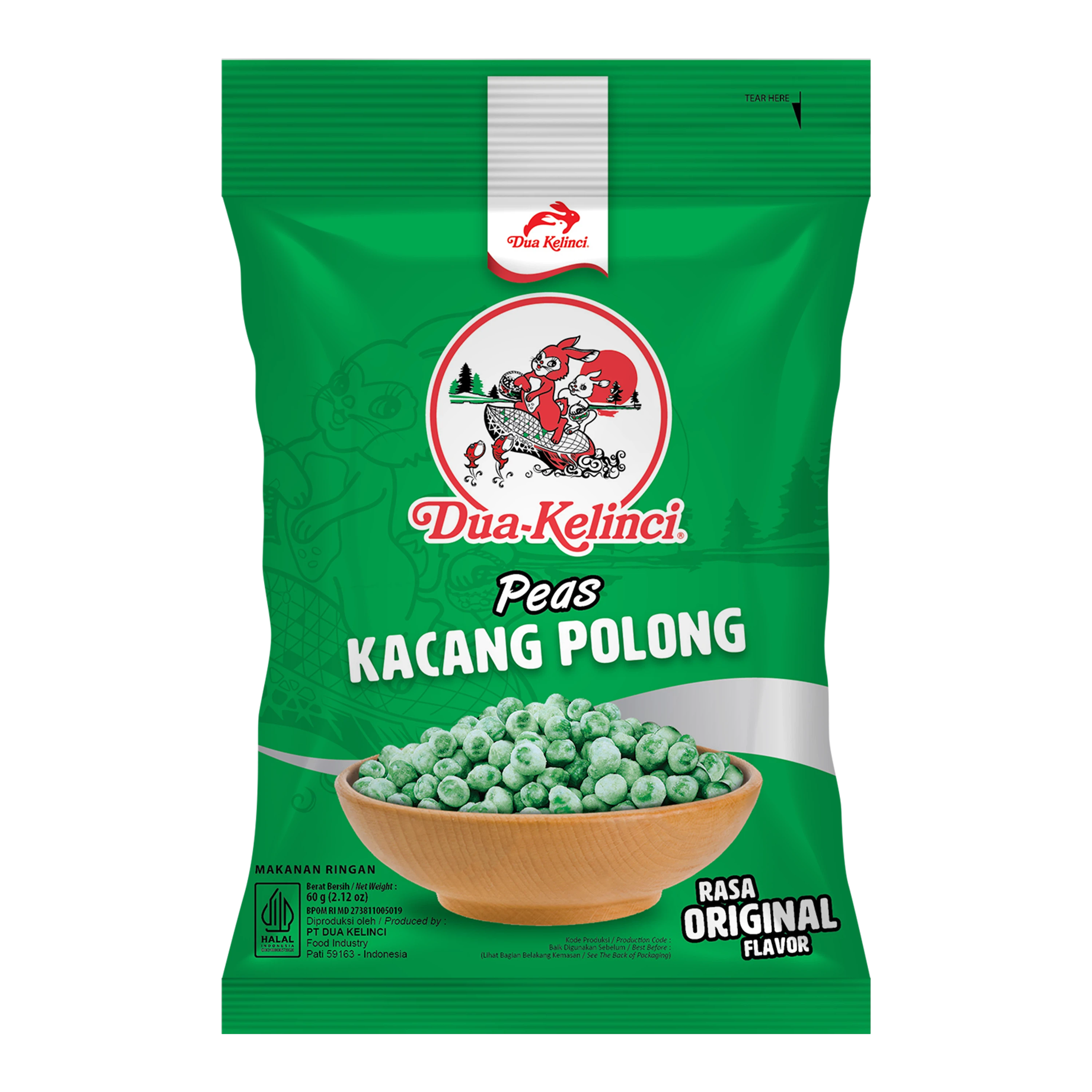 Dua Kelinci Kacang Polong 60G