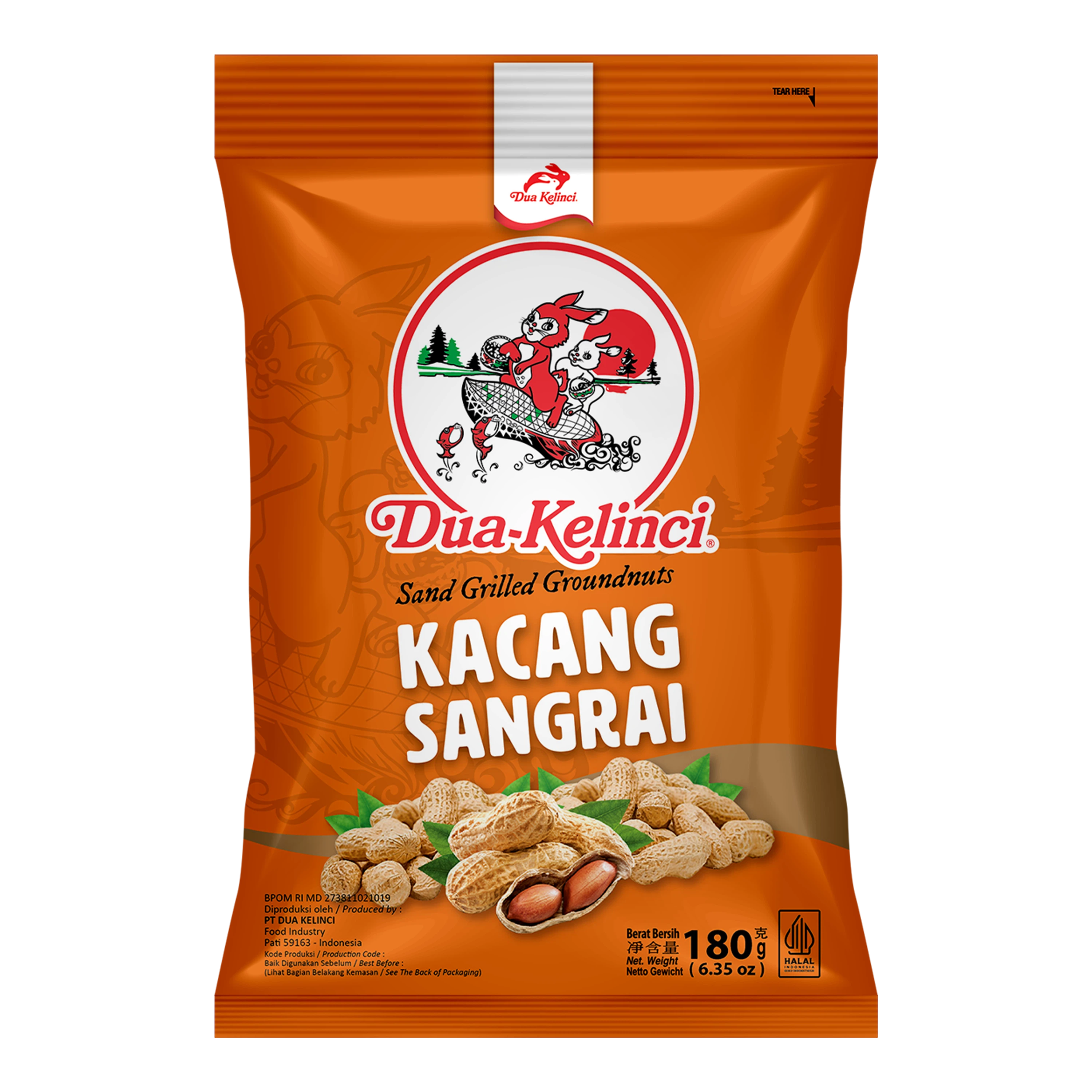 Dua Kelinci Kacang Sangrai 180G