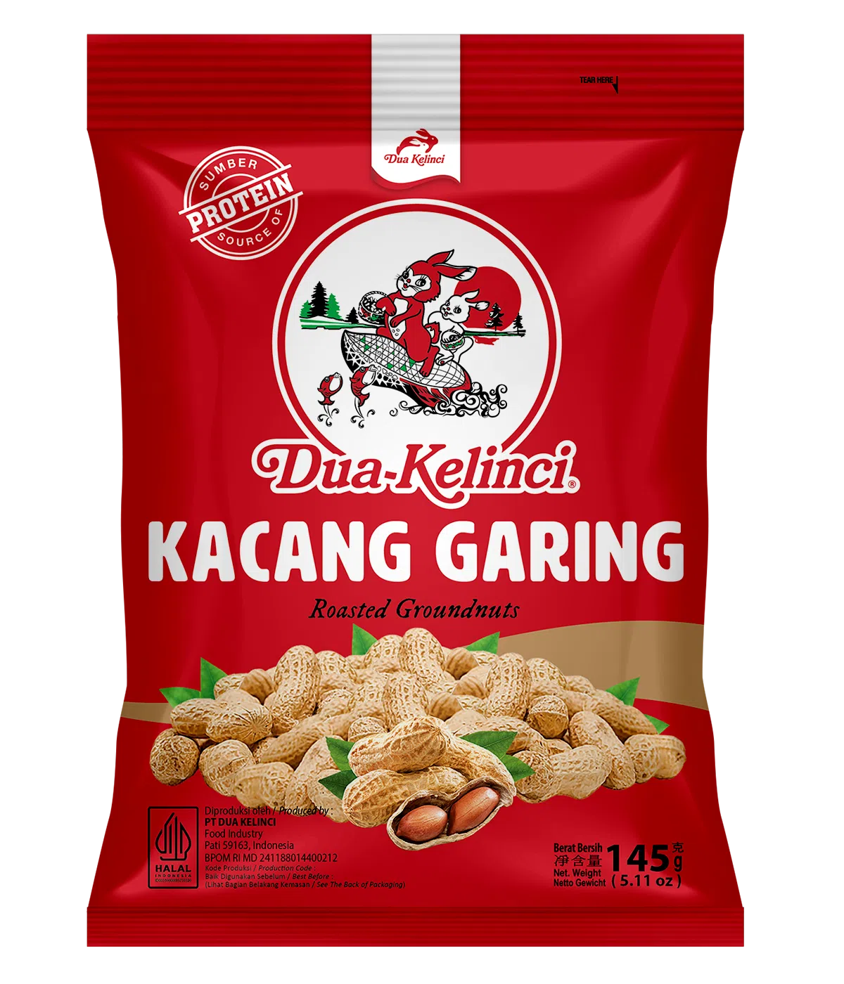 Dua Kelinci Kacang Garing 145G