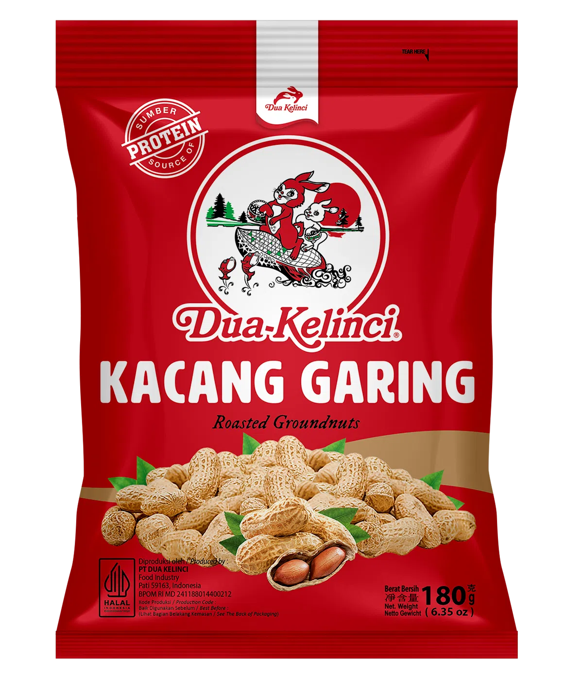 Dua Kelinci Kacang Garing 180G