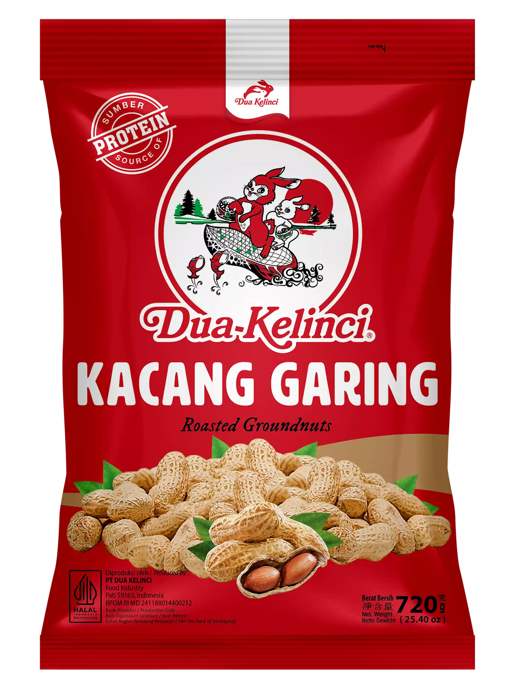 Dua Kelinci Kacang Garing 720G