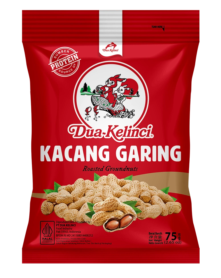 Dua Kelinci Kacang Garing 75G