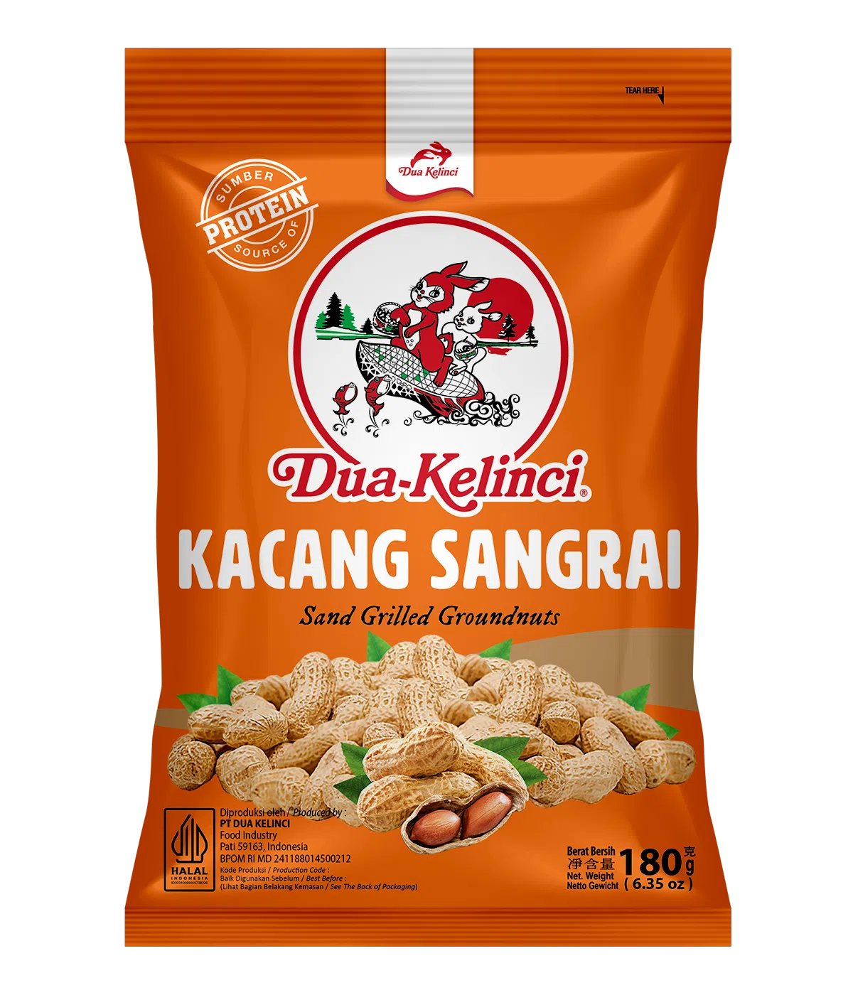 Dua Kelinci Kacang Sangrai 180G