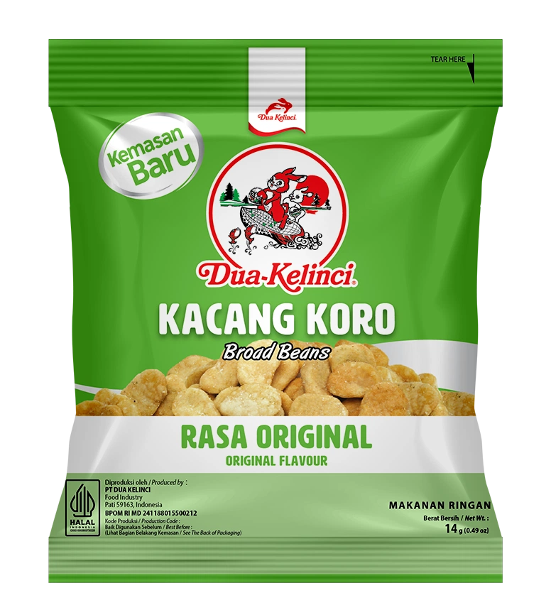 Dua Kelinci Kacang Koro Original 14G