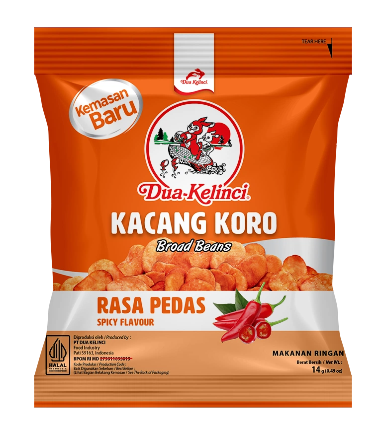 Dua Kelinci Kacang Koro Pedas 14G