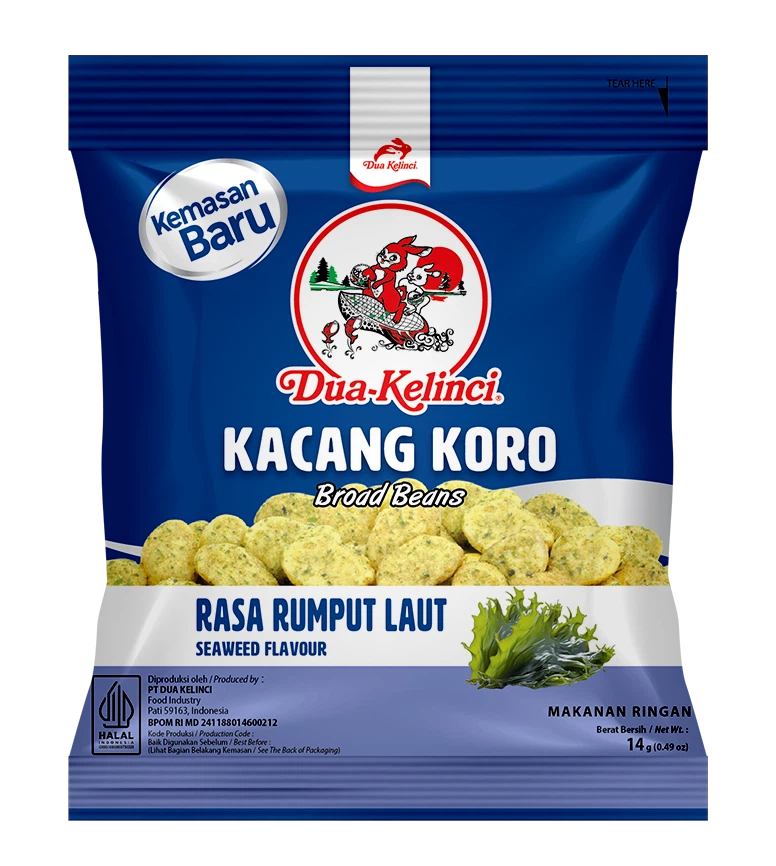 Dua Kelinci Kacang Koro Rumput Laut 60G