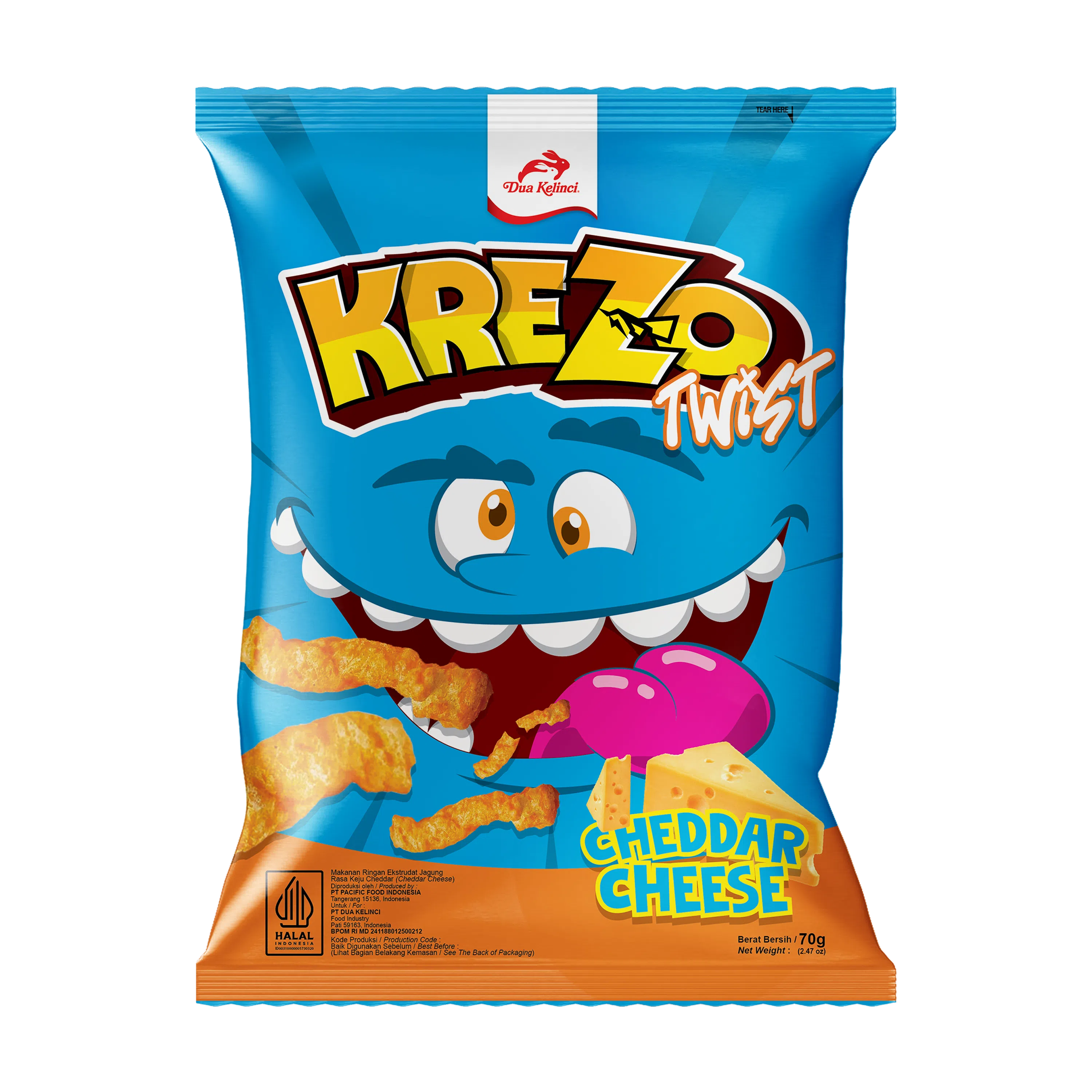 Krezo Twist Cheddar Cheese 70G