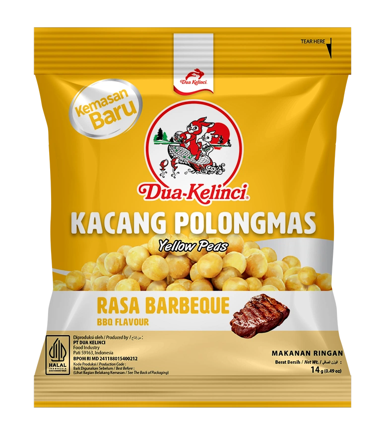 Dua Kelinci Kacang Polong BBQ 14G