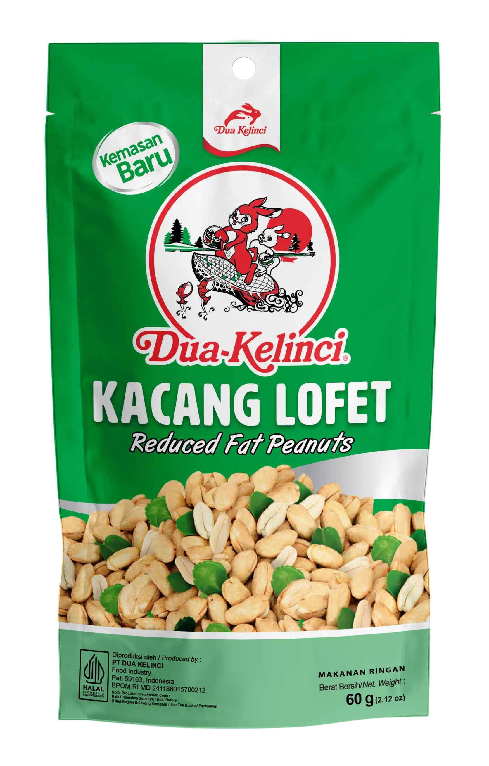 Dua Kelinci Kacang Lofet 60G