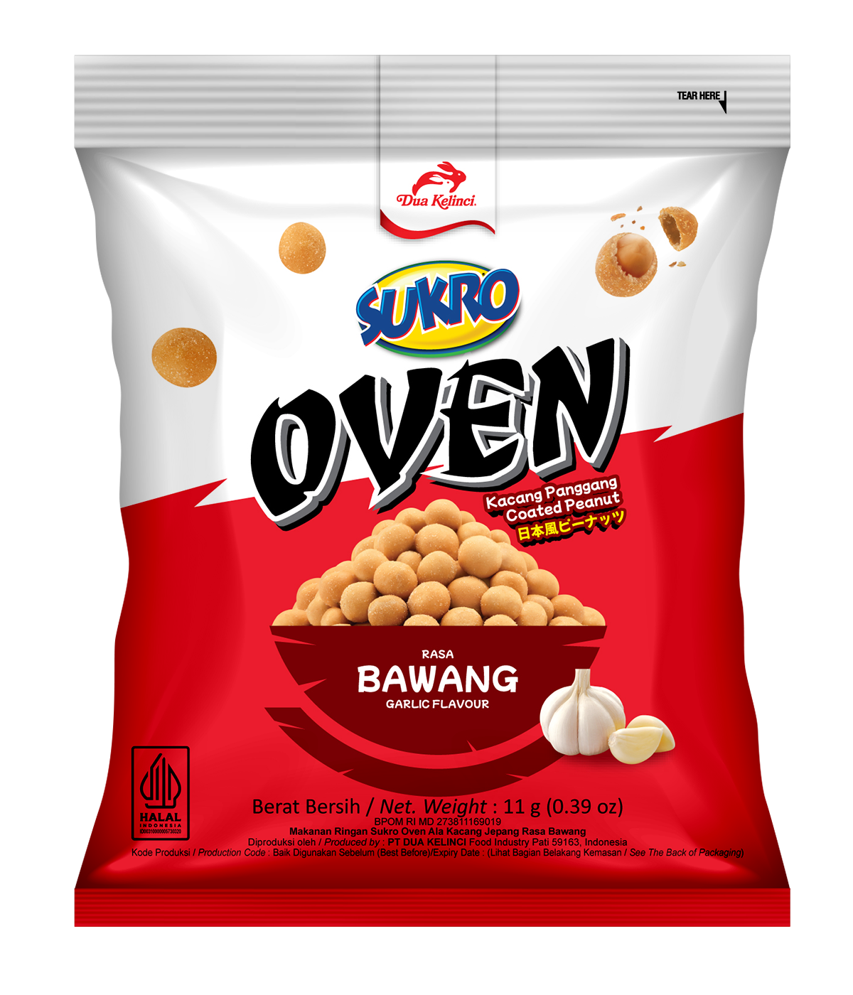 Sukro Kacang Oven Bawang 11g