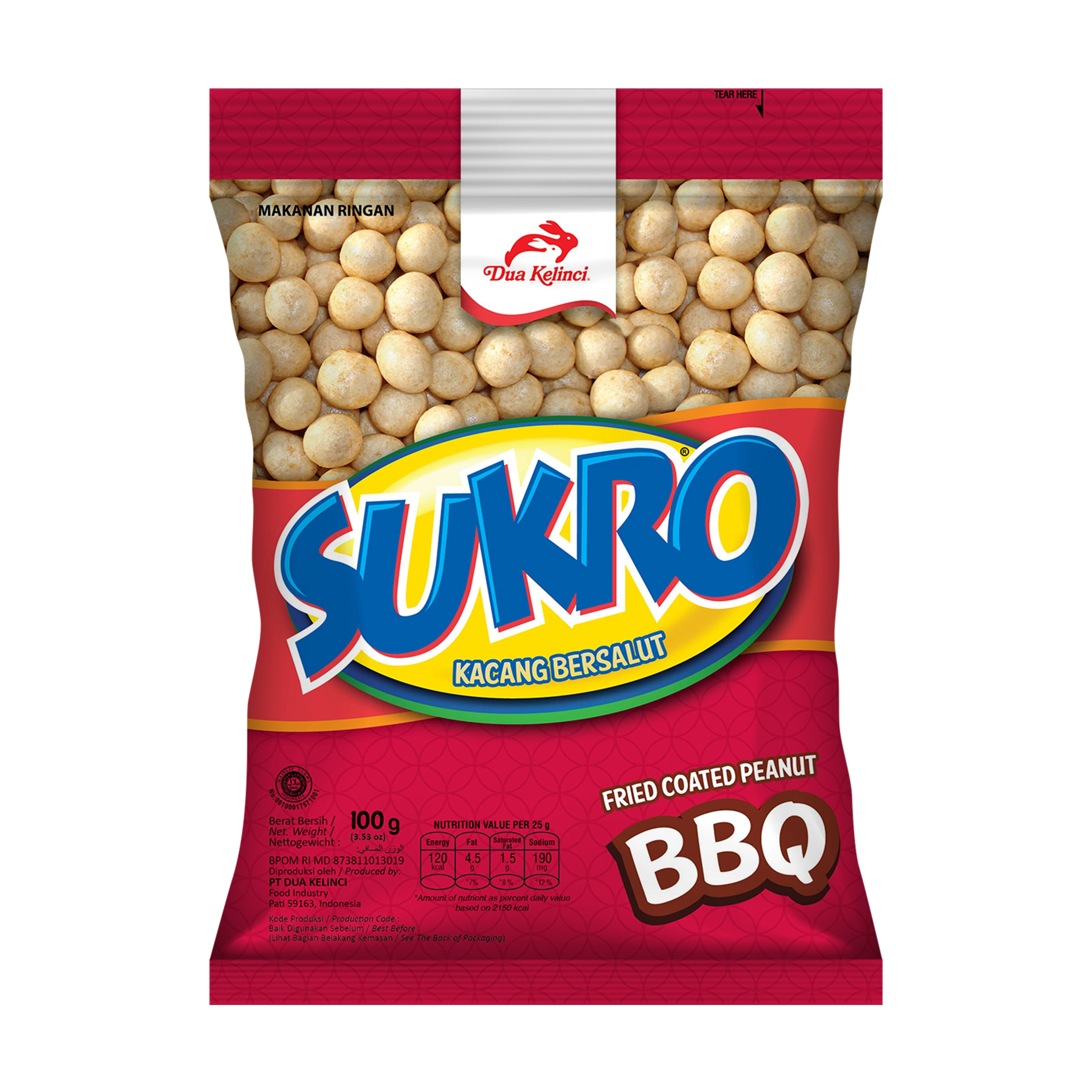 Sukro Kacang Goreng Barbeque 100G