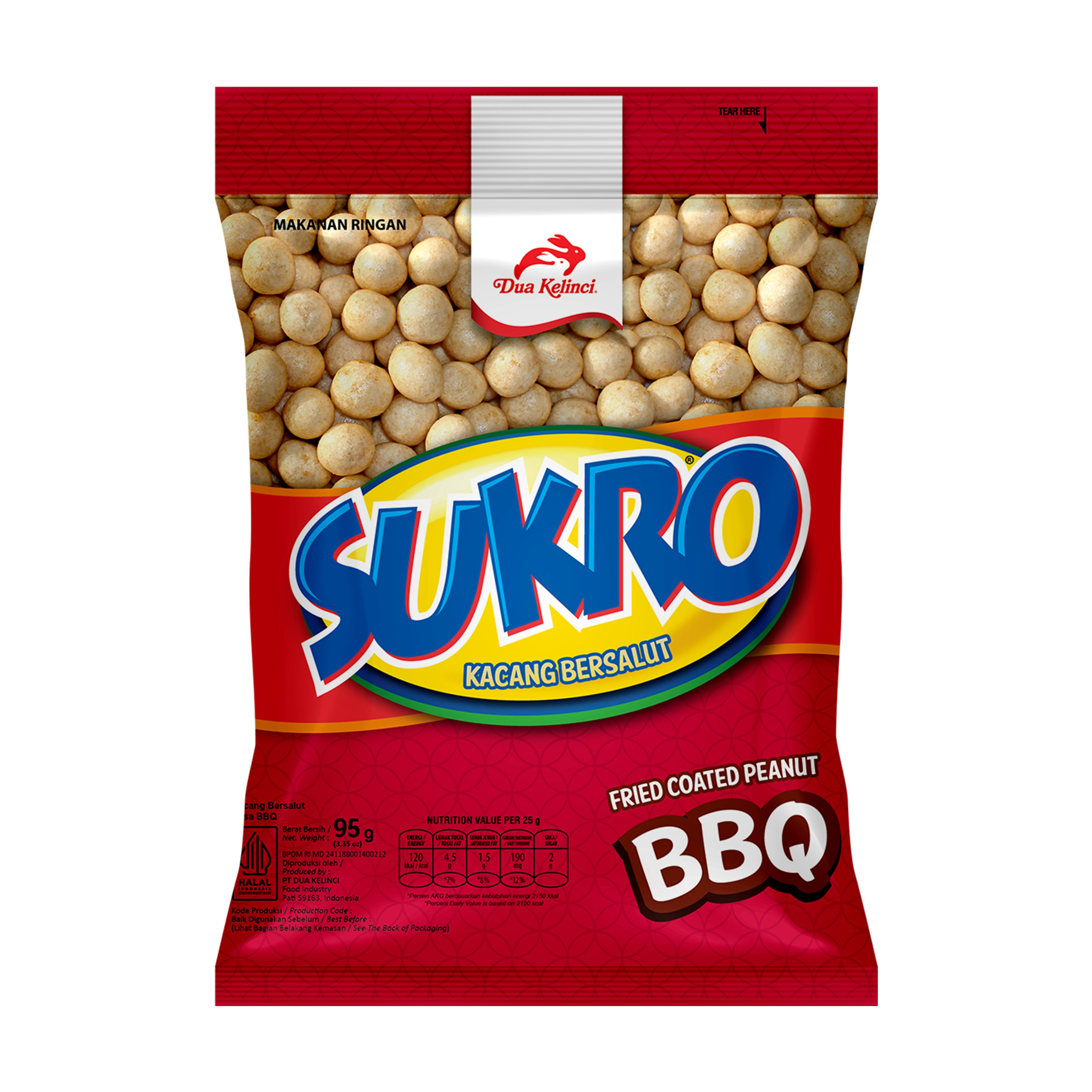 Sukro Kacang Goreng Barbeque 90G