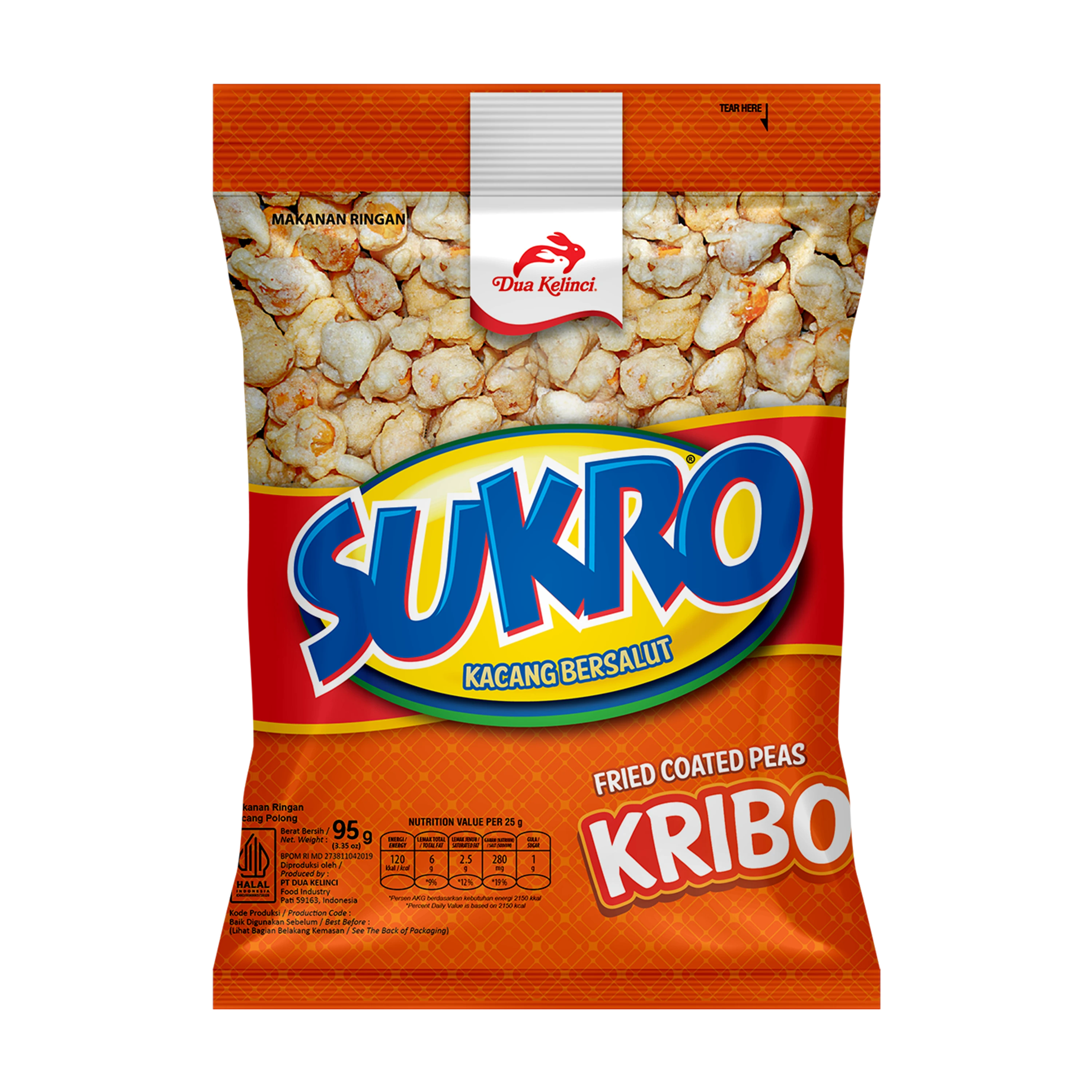 Sukro Kacang Goreng Kribo 90G
