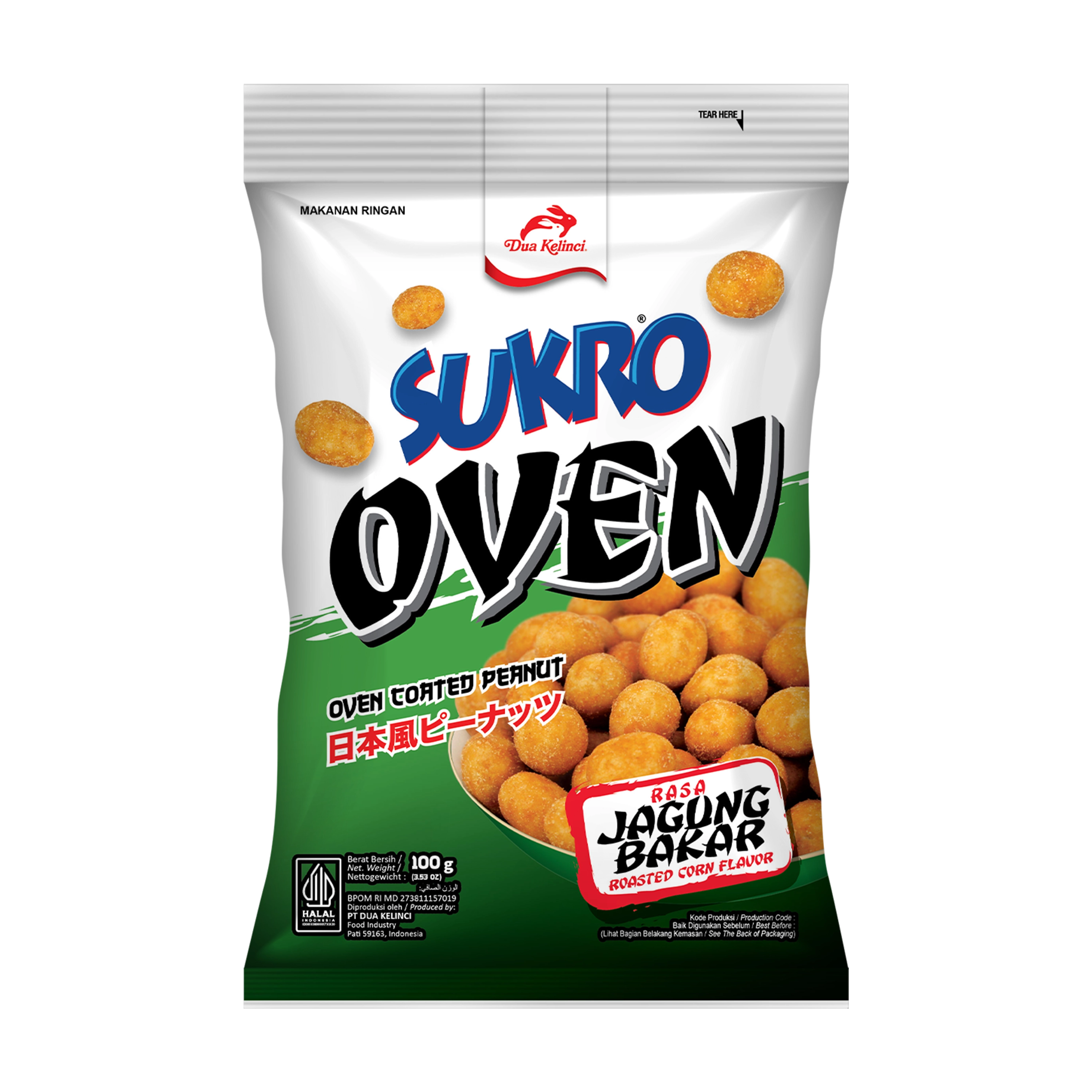 Sukro Kacang Oven Jagung Bakar 100g