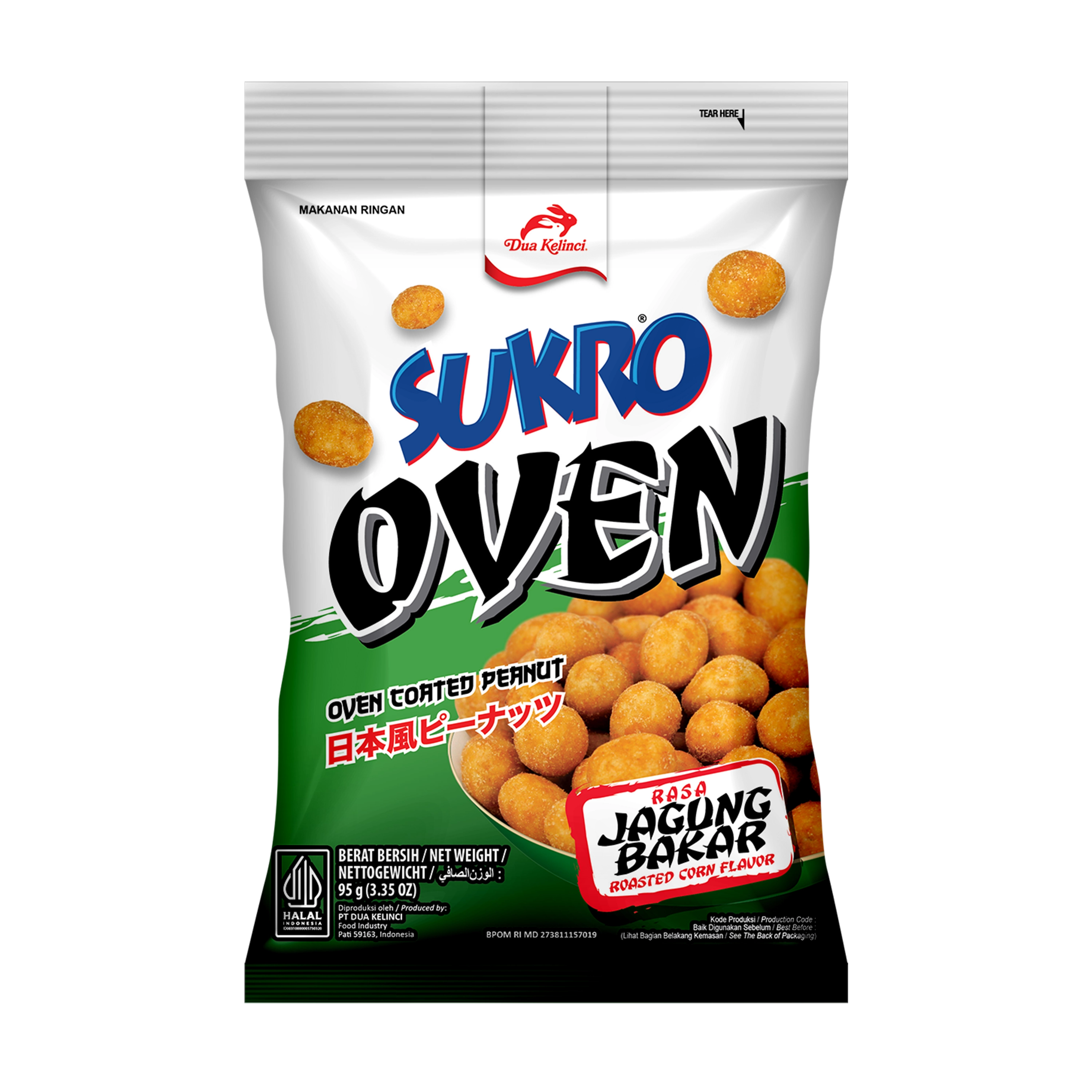 Sukro Kacang Oven Jagung Bakar 95g