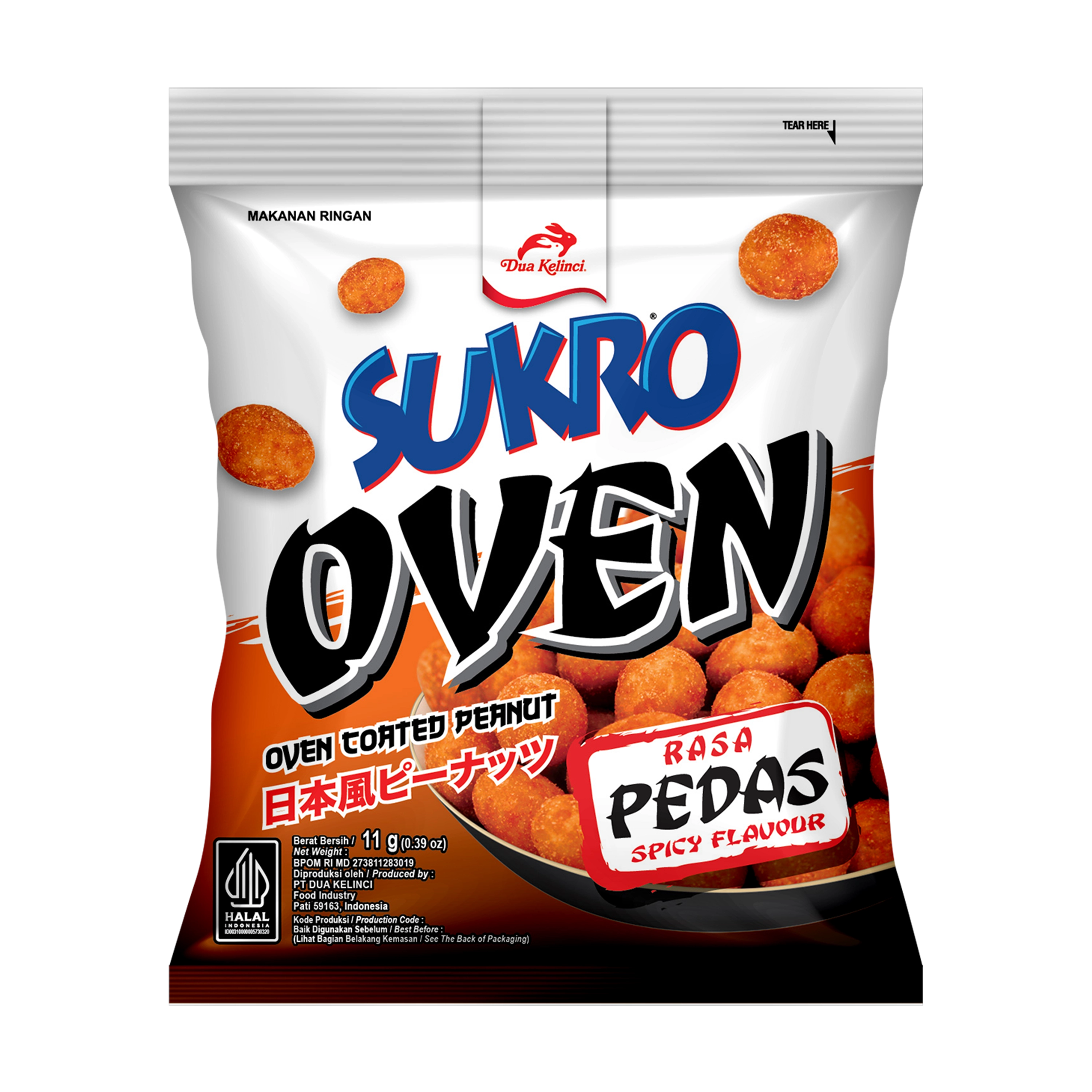 Sukro Kacang Oven Pedas 11g