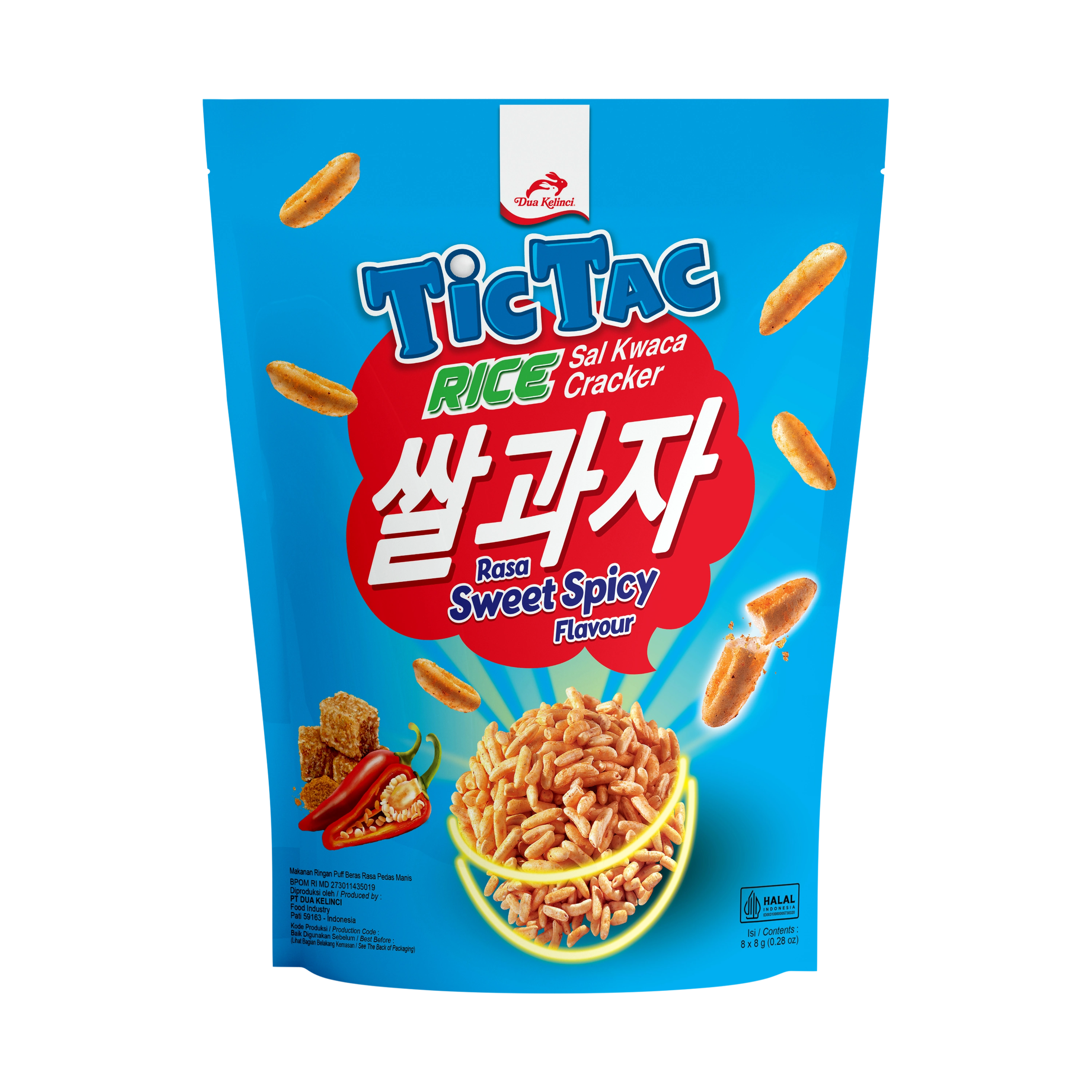 Tic Tac Pouch Rice Pedas Manis 8g