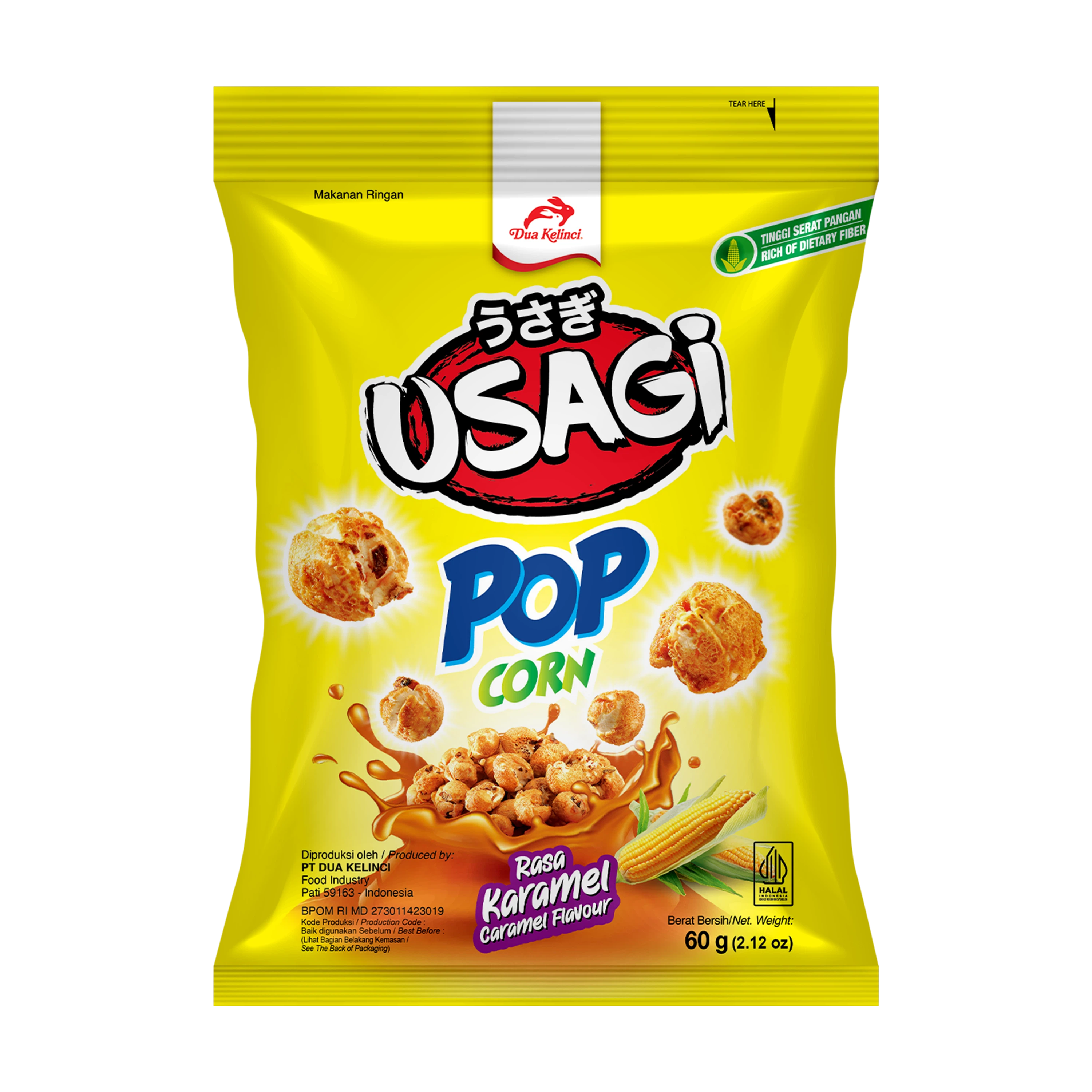 Usagi Pop Corn Caramel 60G